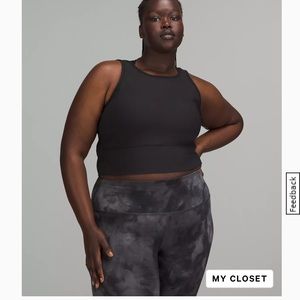 NWT Lululemon Power Pivot Tank Ribbed